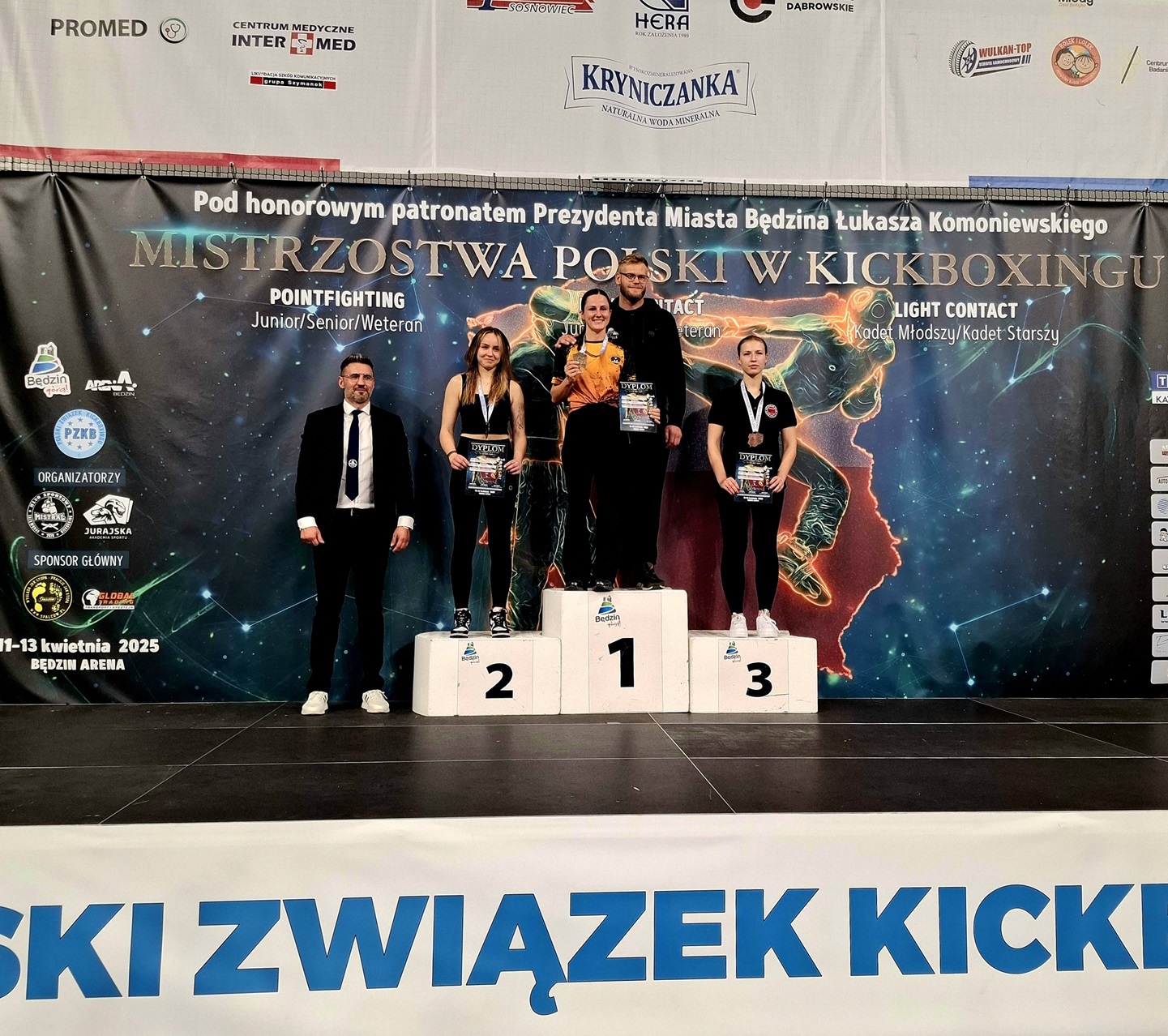 Daria Dębska na podium