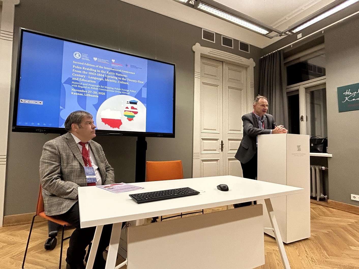 Wystąpienie prof. Adama Bobryka w Kownie