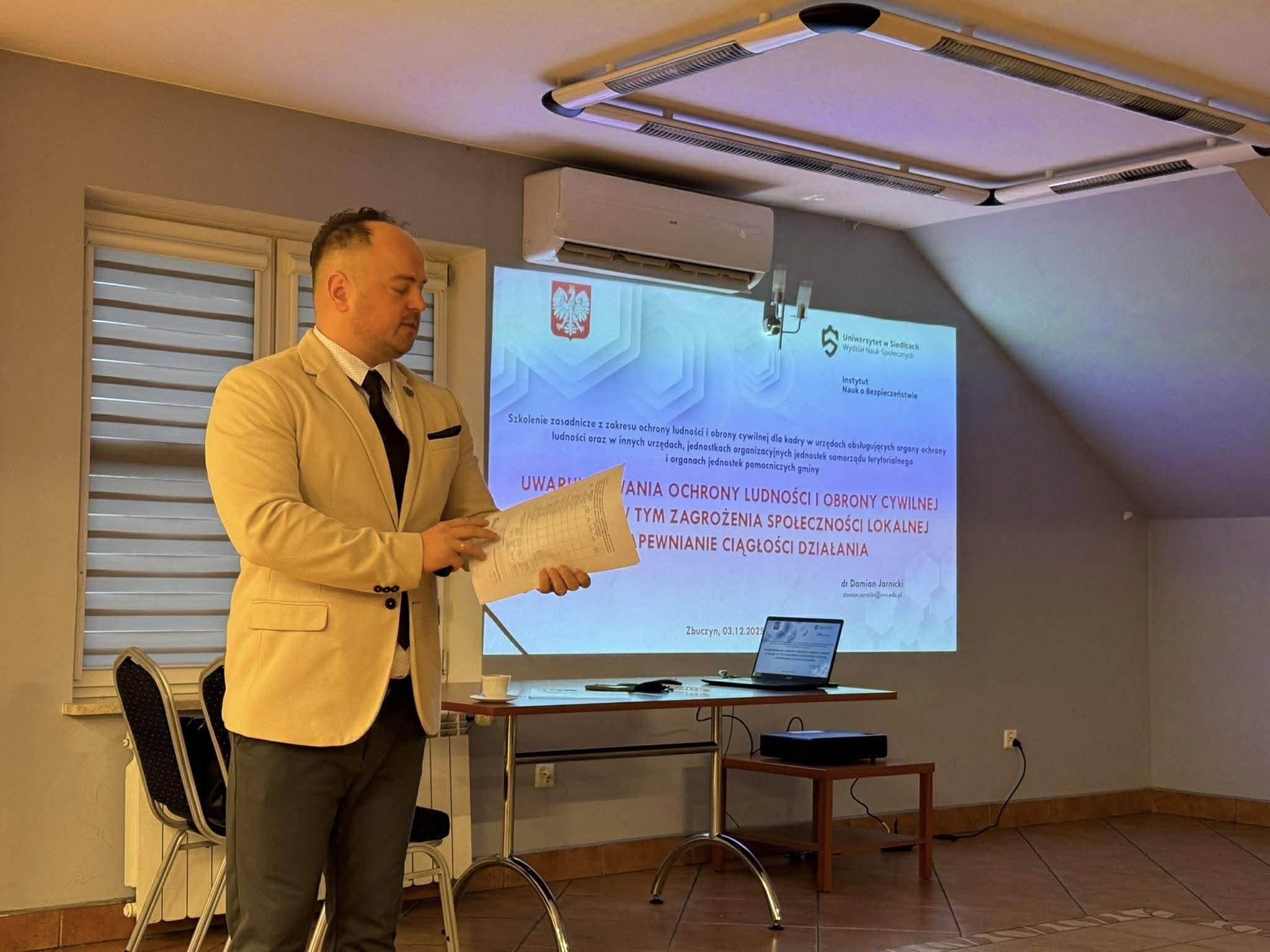 dr Damian Jarnicki na szkoleniu Zbuczyn 2025